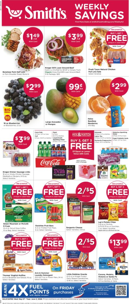 Amazing Savings at Smith’s This Week: May 27 to June 2 2026!