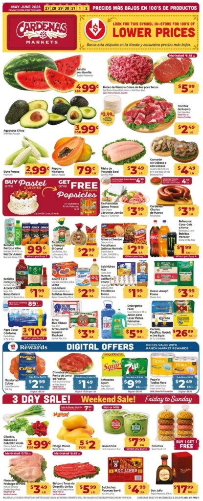 Cardenas Weekly Ad This Week: Amazing Deals May 27 to June 2 2026