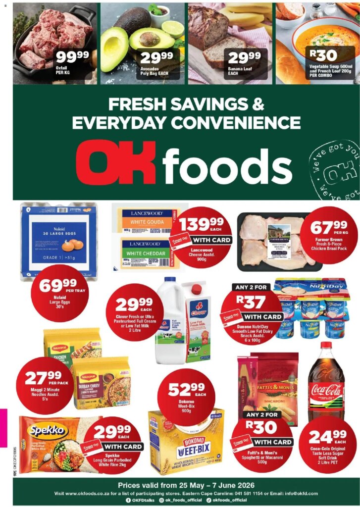 OK Foods – Eastern Cape – Specials Valid from 25 May 2026 – Grab Your Deals Now!