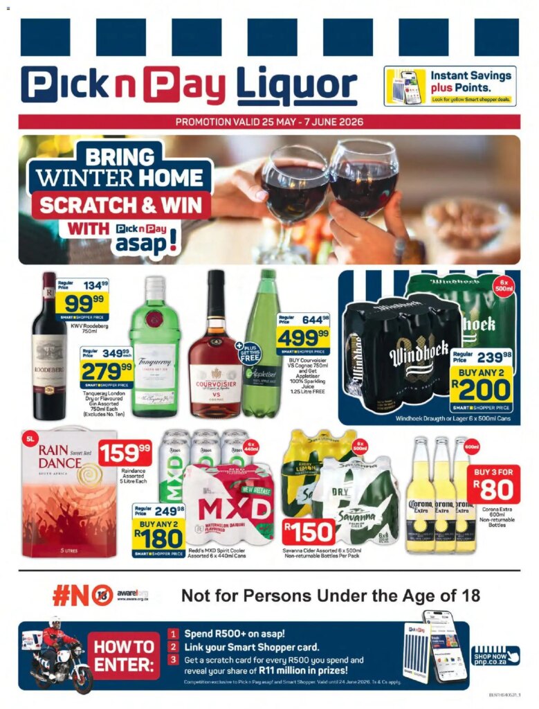 Limited-Time Pick n Pay Liquor Specials This Week – 25 May 2026!