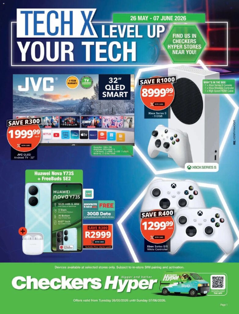 Checkers Hyper Tech X May Month-End Promotion: Specials This Week 26 May 2026