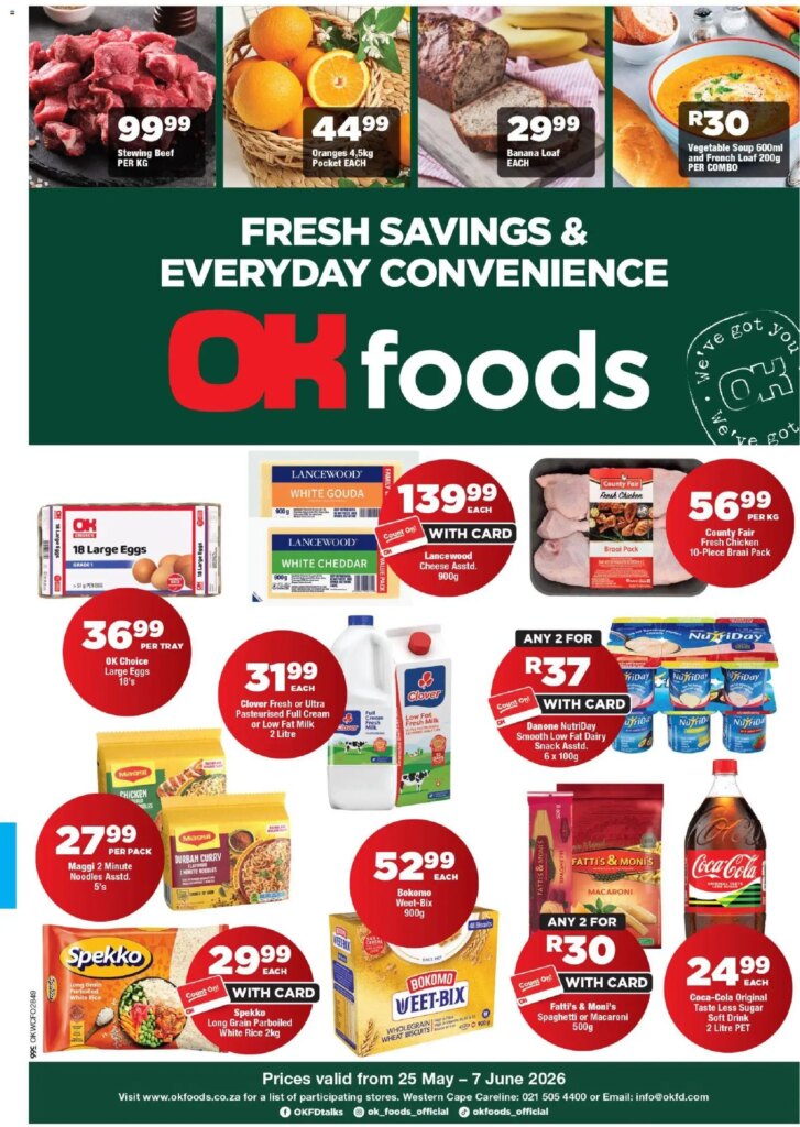 Amazing Savings Await: OK Foods – Western Cape – Specials 25 May 2026!