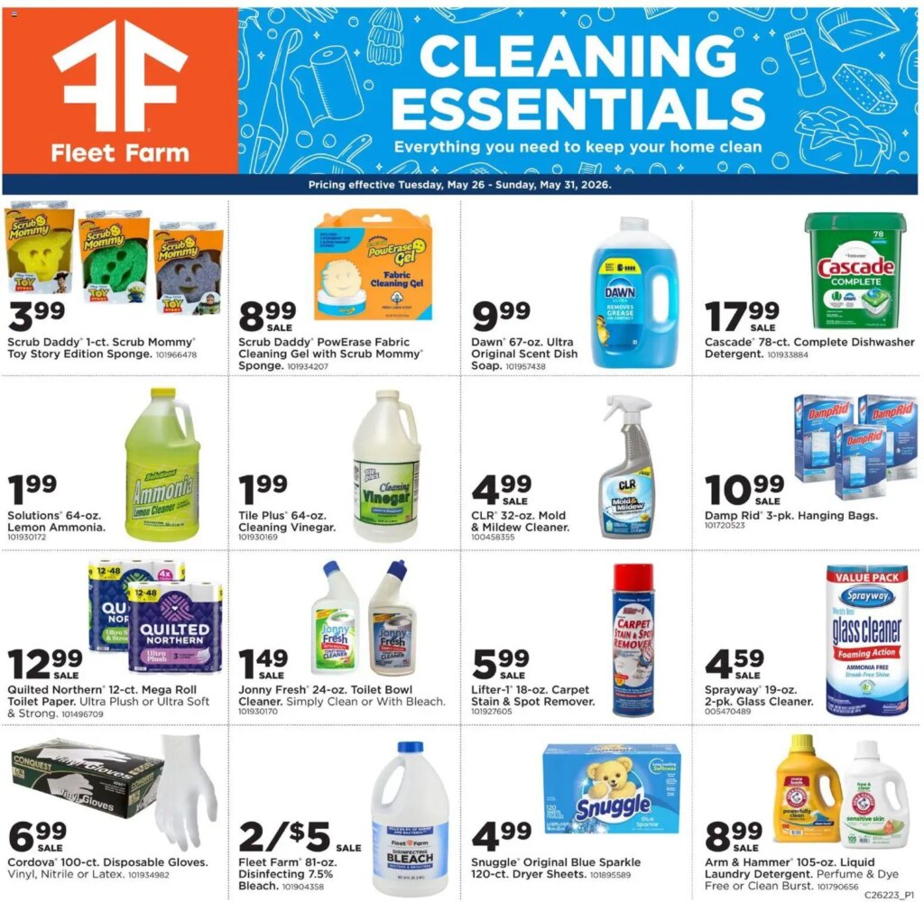 Mills Fleet Farm Home & Cleaning Specials May 26 to May 31 2026 This Week