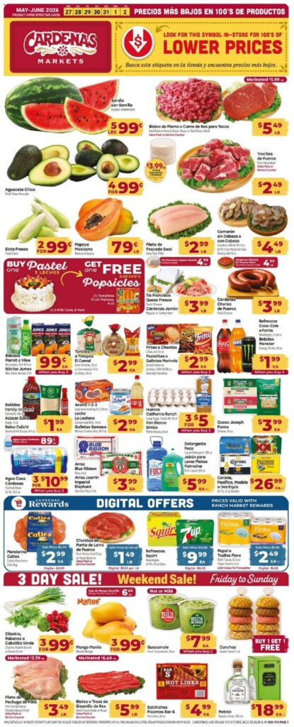 Cardenas Weekly Ad This Week: Amazing Deals May 27 to June 2 2026
