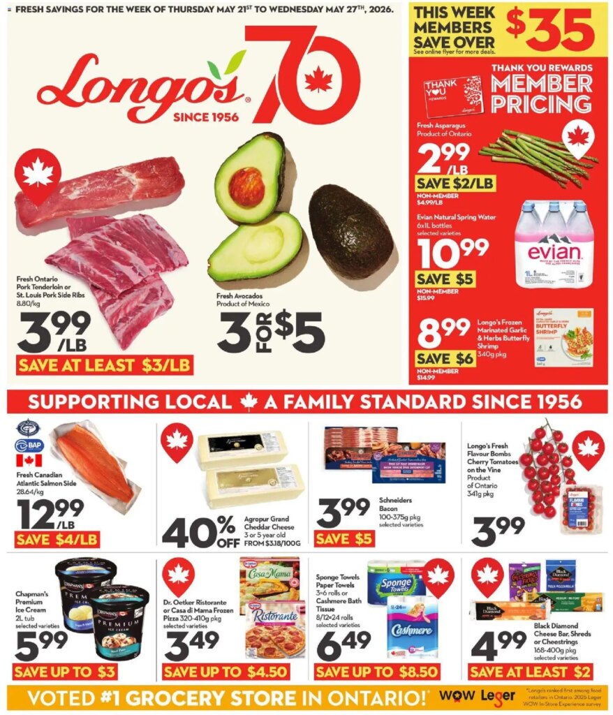 Longo’s weekly flyer: Unmissable Specials This Week from 21 May 2026!