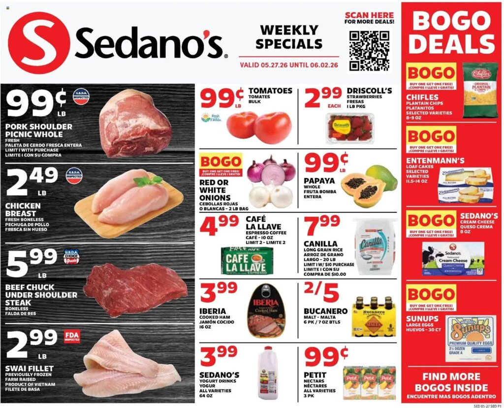 Sedano’s Weekly Ad This Week: Hot Deals May 27 to June 2 2026!