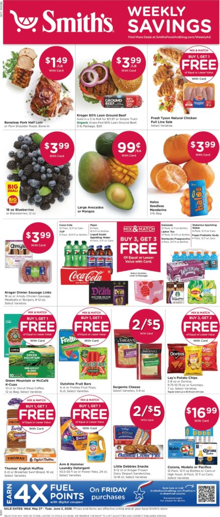 Smith’s Weekly Ad This Week: Amazing Deals May 27 to June 2 2026