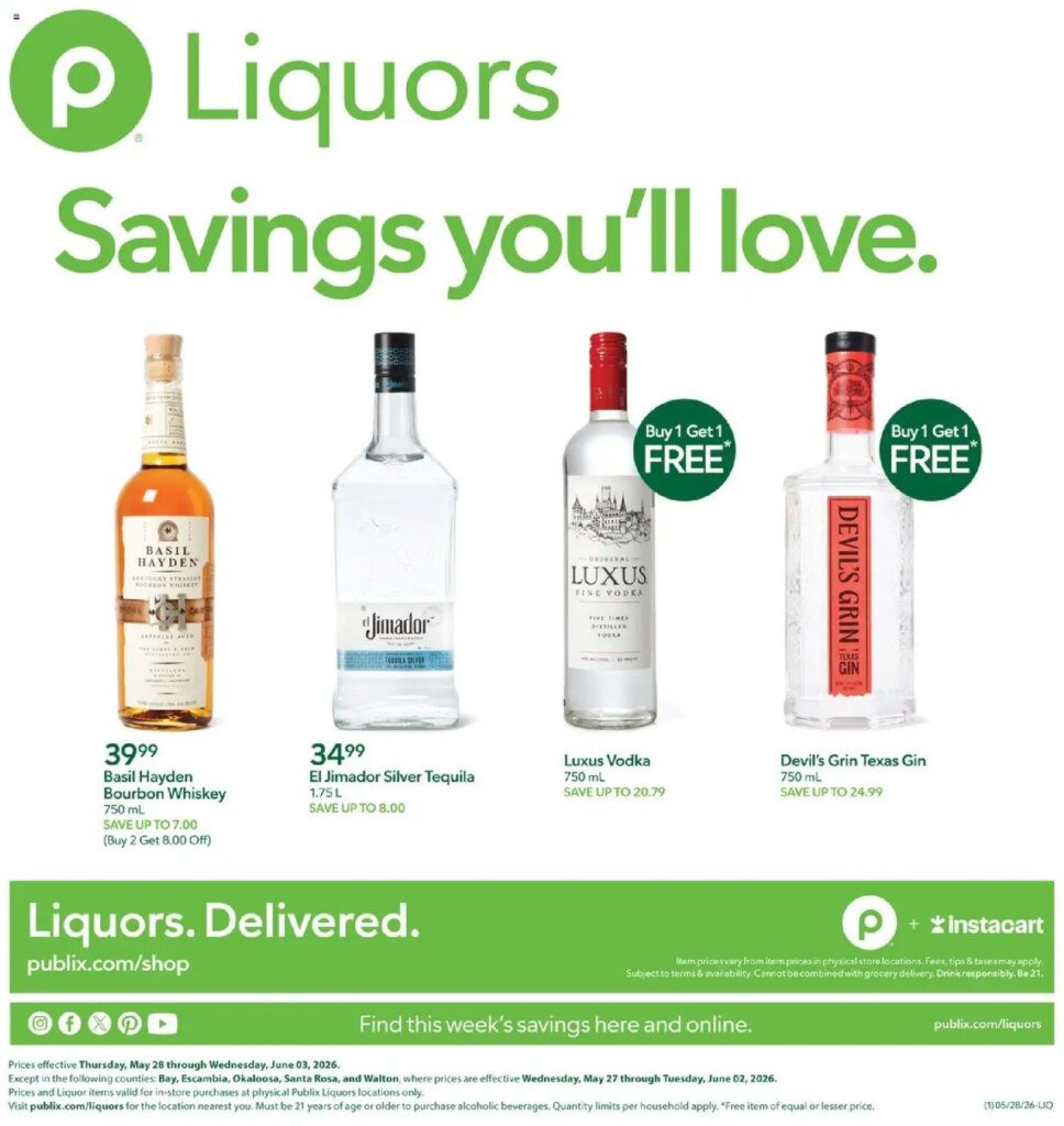Get Amazing Deals at Publix Liquors May 28 to June 3 2026 This Week!