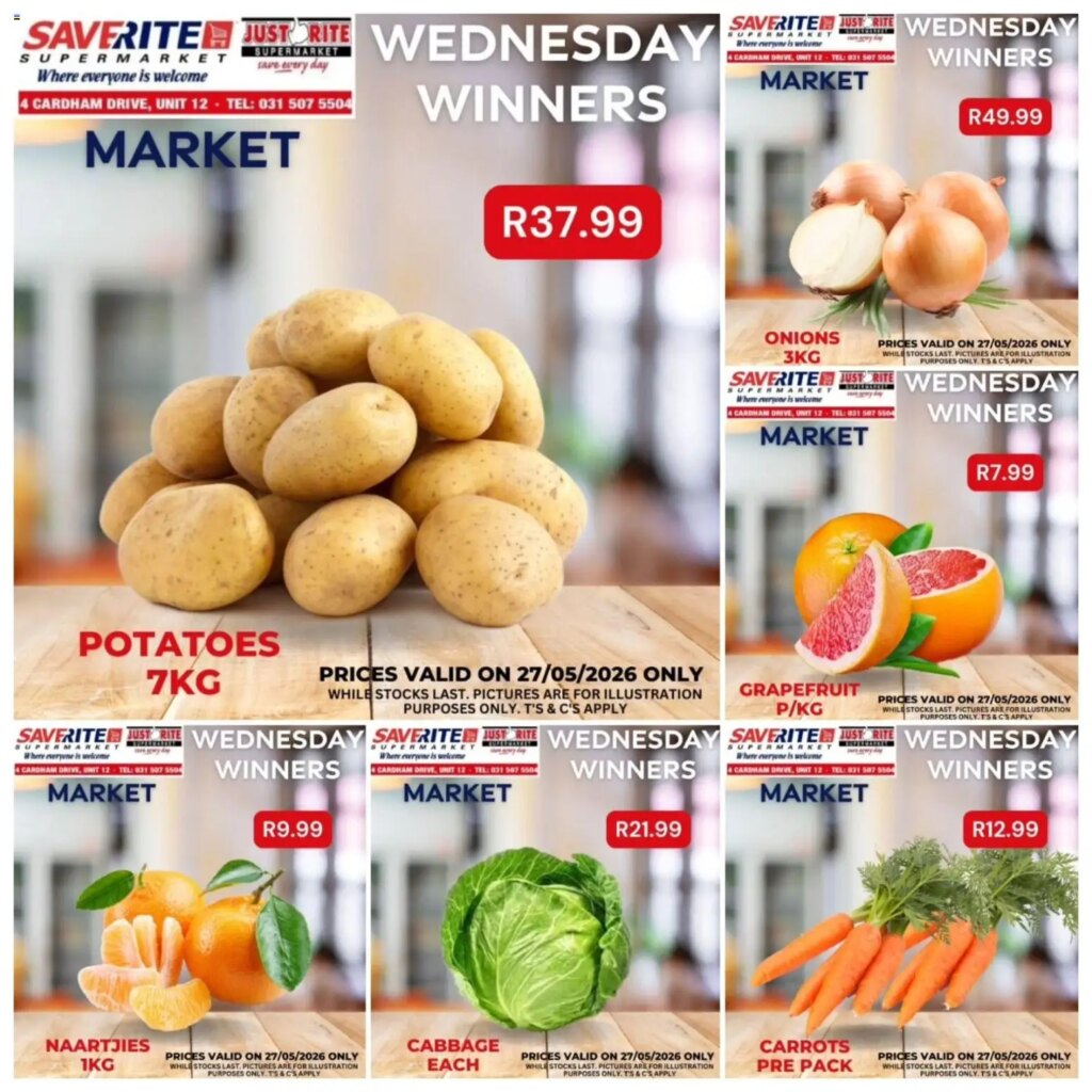 Saverite Wednesday Winners: Special This Week! 27 May 2026 Deals Await!