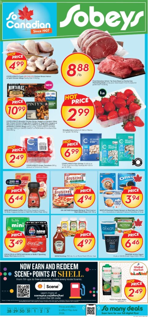 Shop Sobeys Weekly Specials from 28 May 2026 – Unmissable Deals!