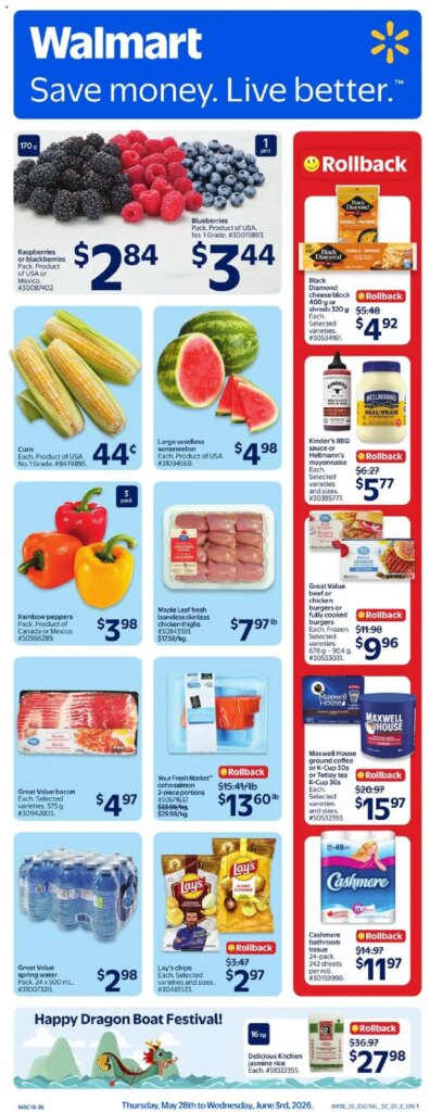 Walmart weekly flyer: Specials This Week from 28 May 2026!