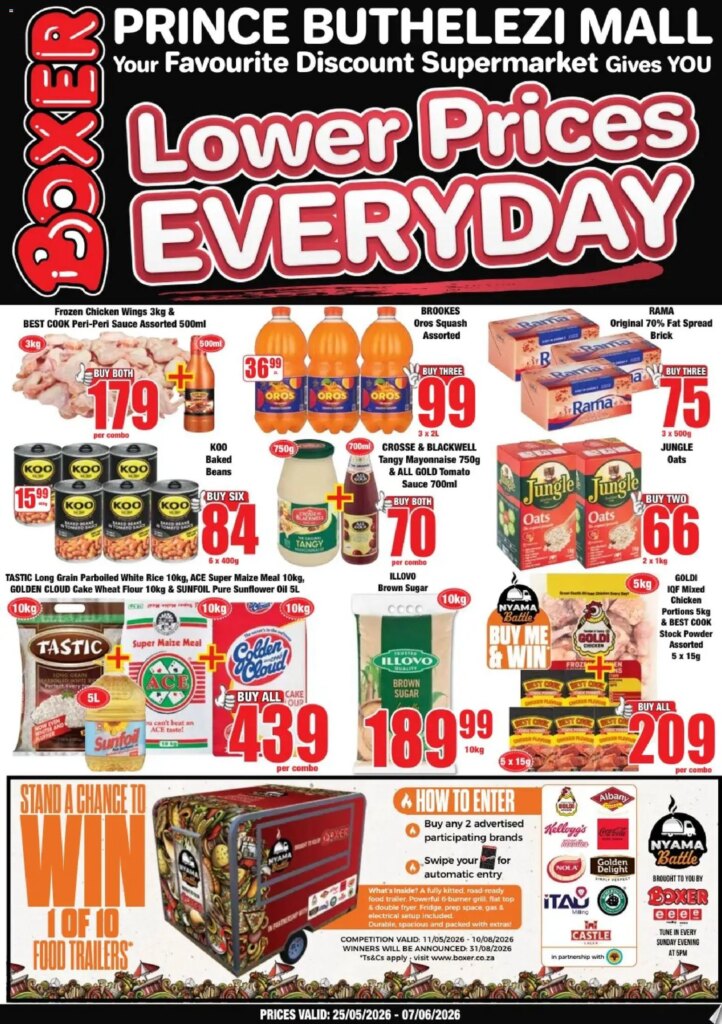 Unmissable Deals at Boxer KwaZulu-Natal – Prince Buthelezi Mall Specials 25 May 2026!