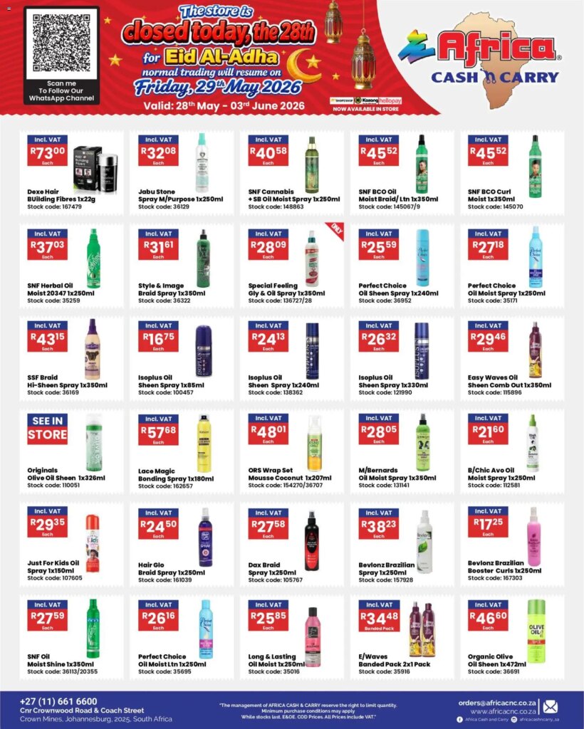 Unmissable Africa Cash & Carry Specials from 28 May 2026! Special This Week!