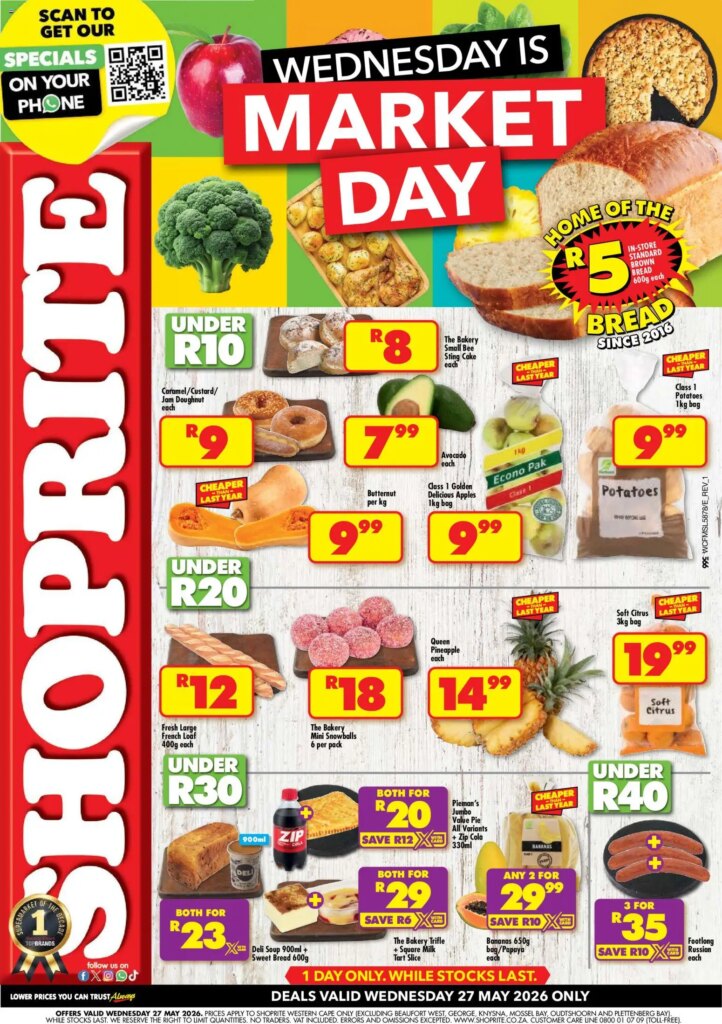 Shoprite – Western Cape Market Day Deals: Special This Week 27 May 2026