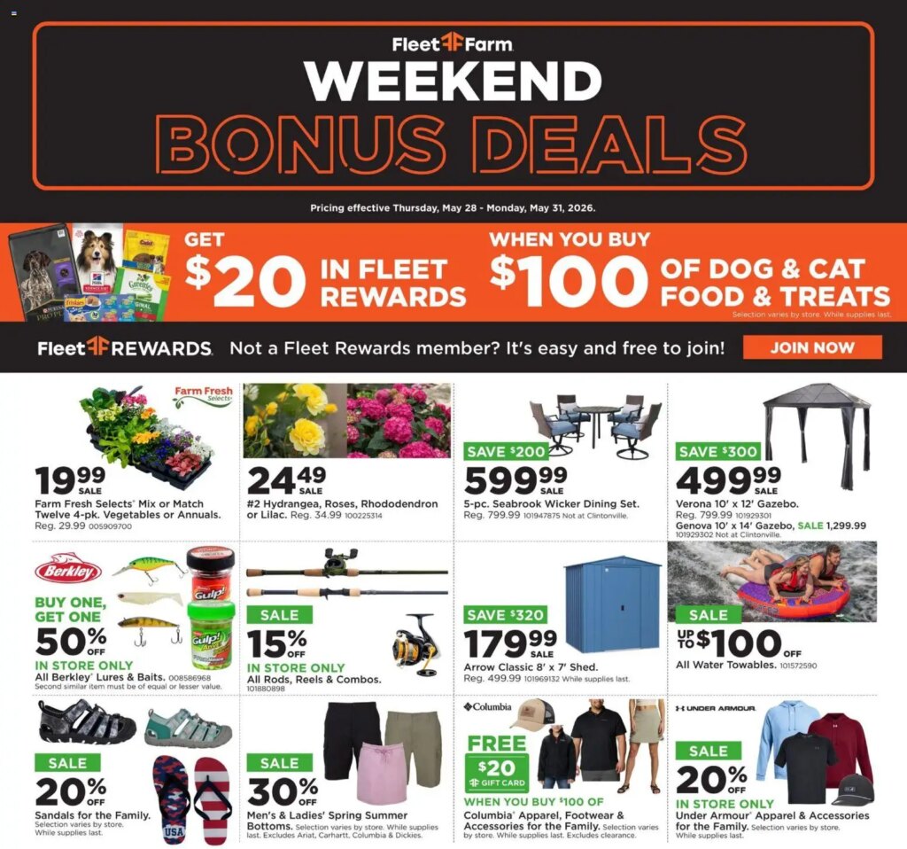 Mills Fleet Farm Weekly Ad This Week: May 28 to May 31 2026 Specials