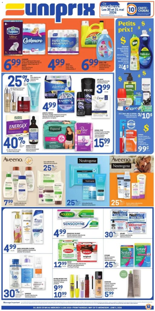 Uniprix Weekly Flyer Specials This Week: Unmissable Deals from 28 May 2026