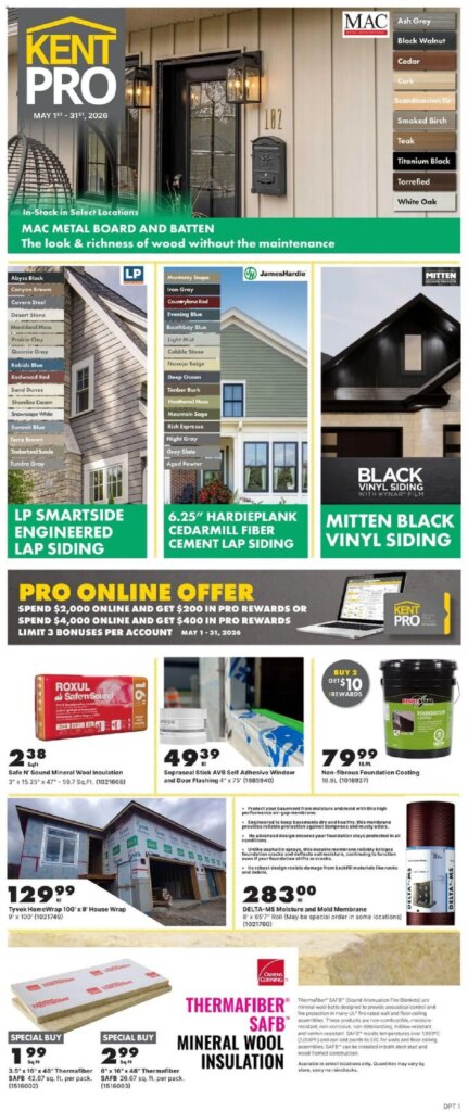 Kent – KentPro Monthly – NS Specials This Week: 01 May 2026 Deals Await!