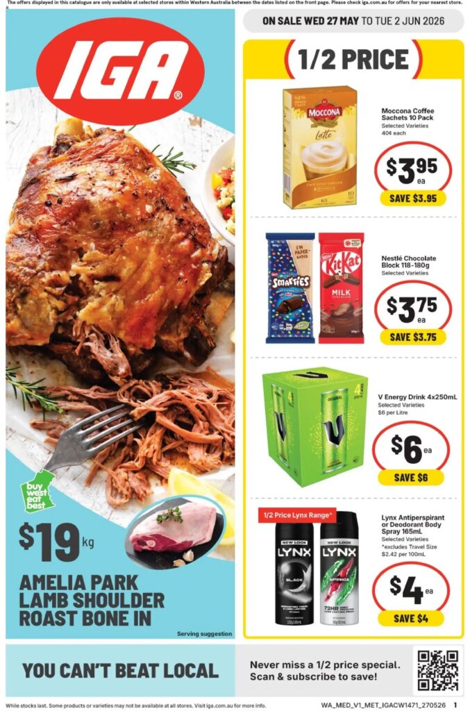 IGA Catalogue WA Medium Metro: May 27 Deals This Week!