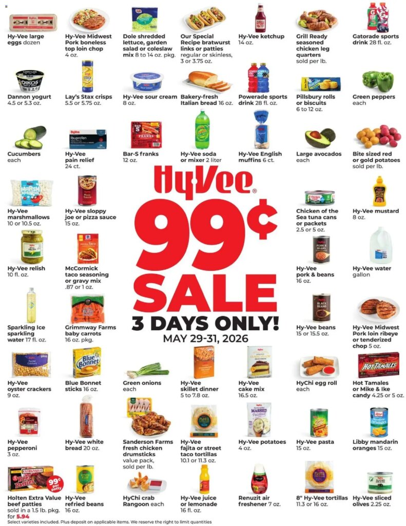 HyVee Special Sales This Week May 29 to May 31 2026 – Top Offers Await!