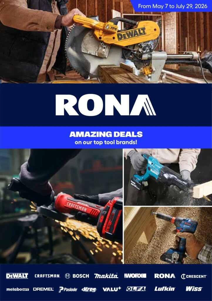 Amazing Deals at Rona Flyer: Special This Week from 07 May 2026!