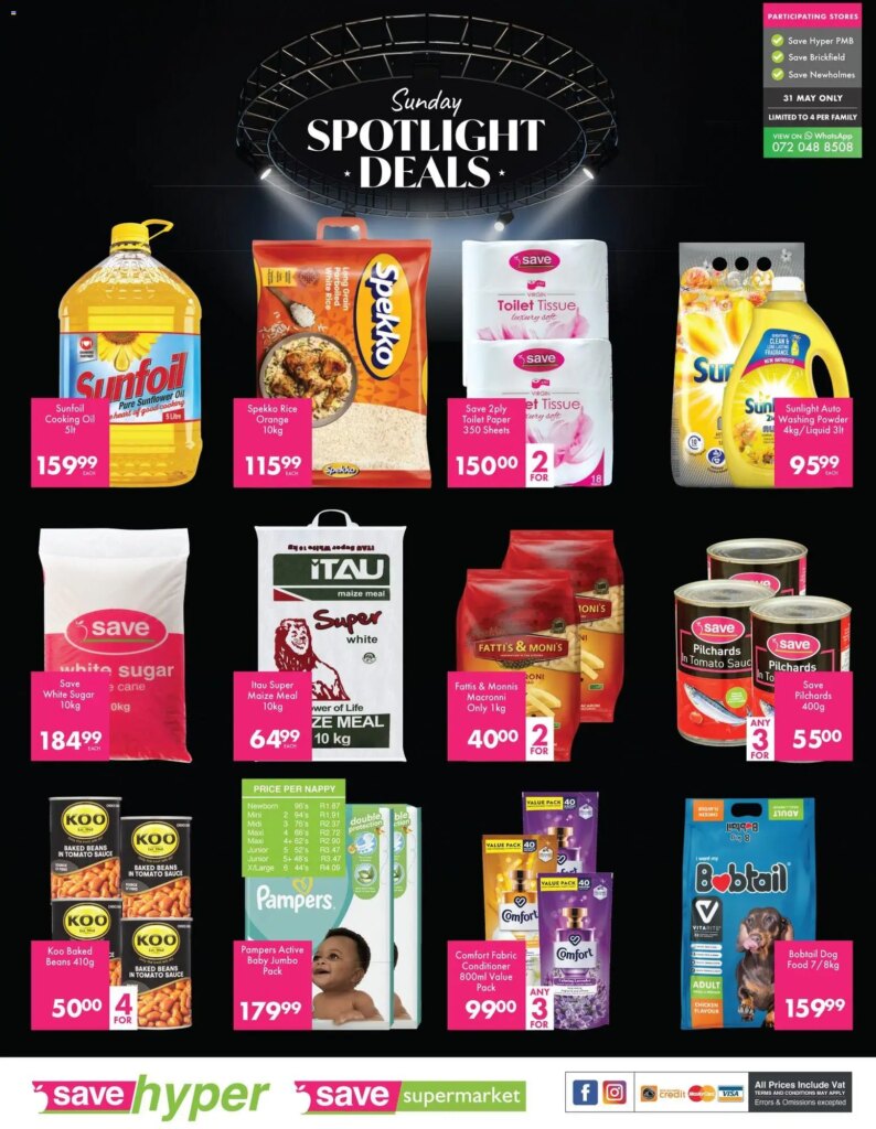 Unmissable Specials This Week at Save Spotlight Deals: 31 May 2026 Only!