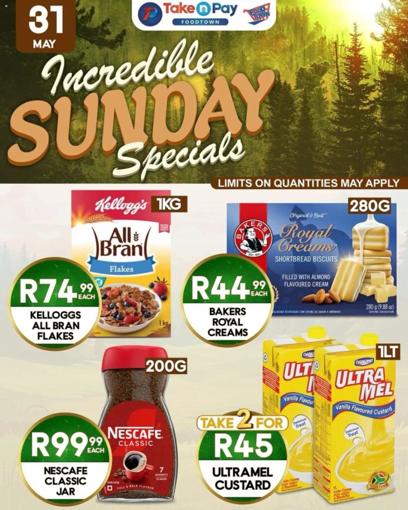 Exciting Take n Pay Sunday Specials Now Live! 31 May 2026 Offers Await!