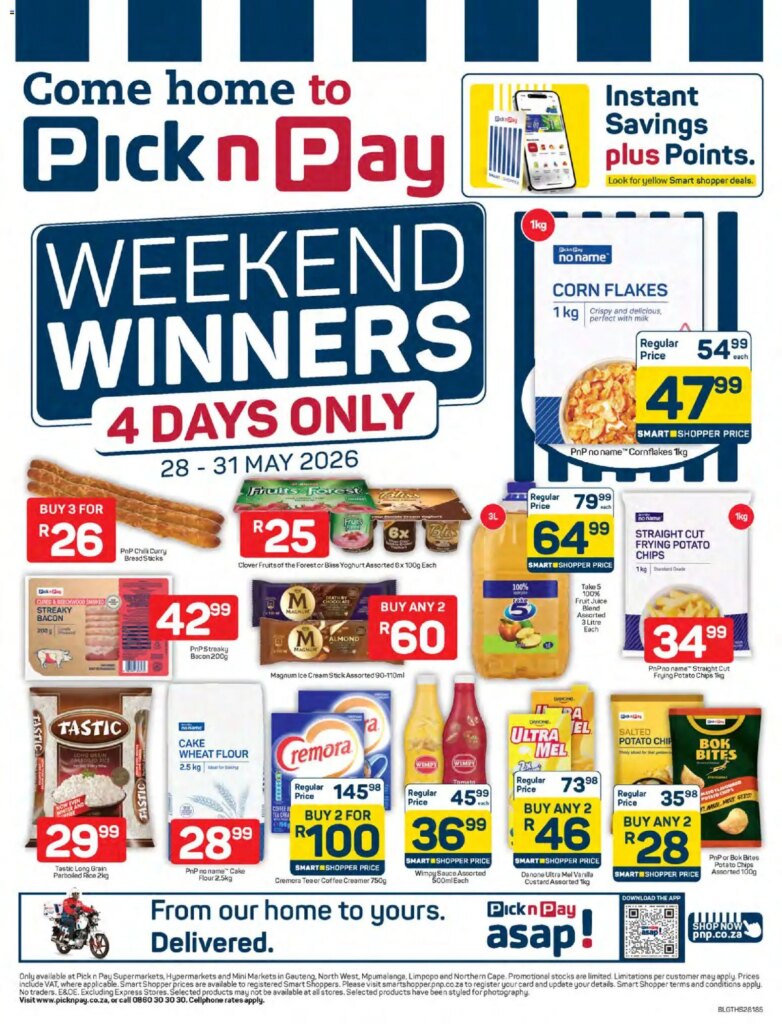 Weekend Specials at Pick n Pay Inland Provinces – 28 May 2026 Sale!
