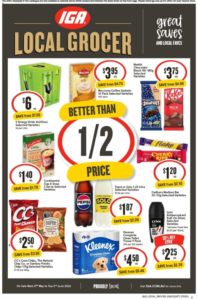IGA Local Grocer QLD Catalogue This Week: May 27 2026 Deals & Offers