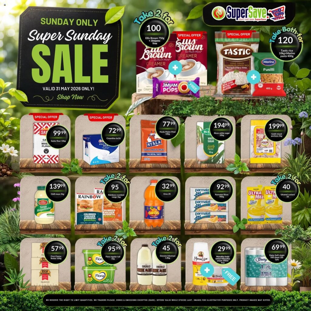 Amazing Savings at Super Save Sunday Savings: 31 May 2026 Special This Week!
