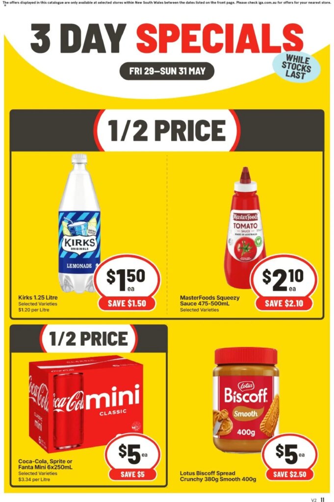 IGA Catalogue This Week: 3 Day Specials from May 29 2026 – Big Savings!