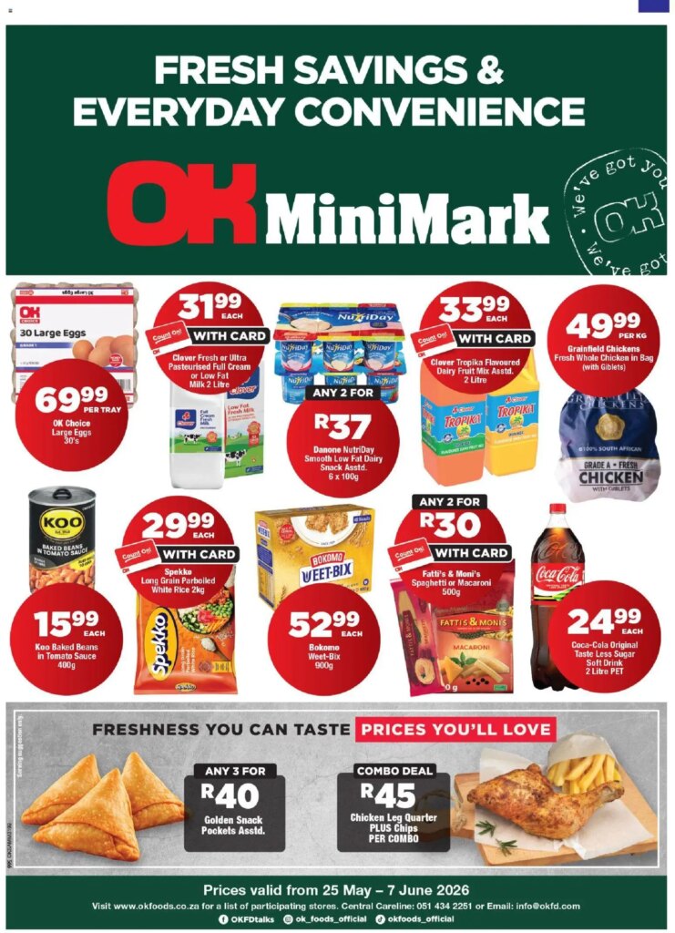 OK Foods – Northern Cape – OK MiniMark: Specials This Week from 25 May 2026