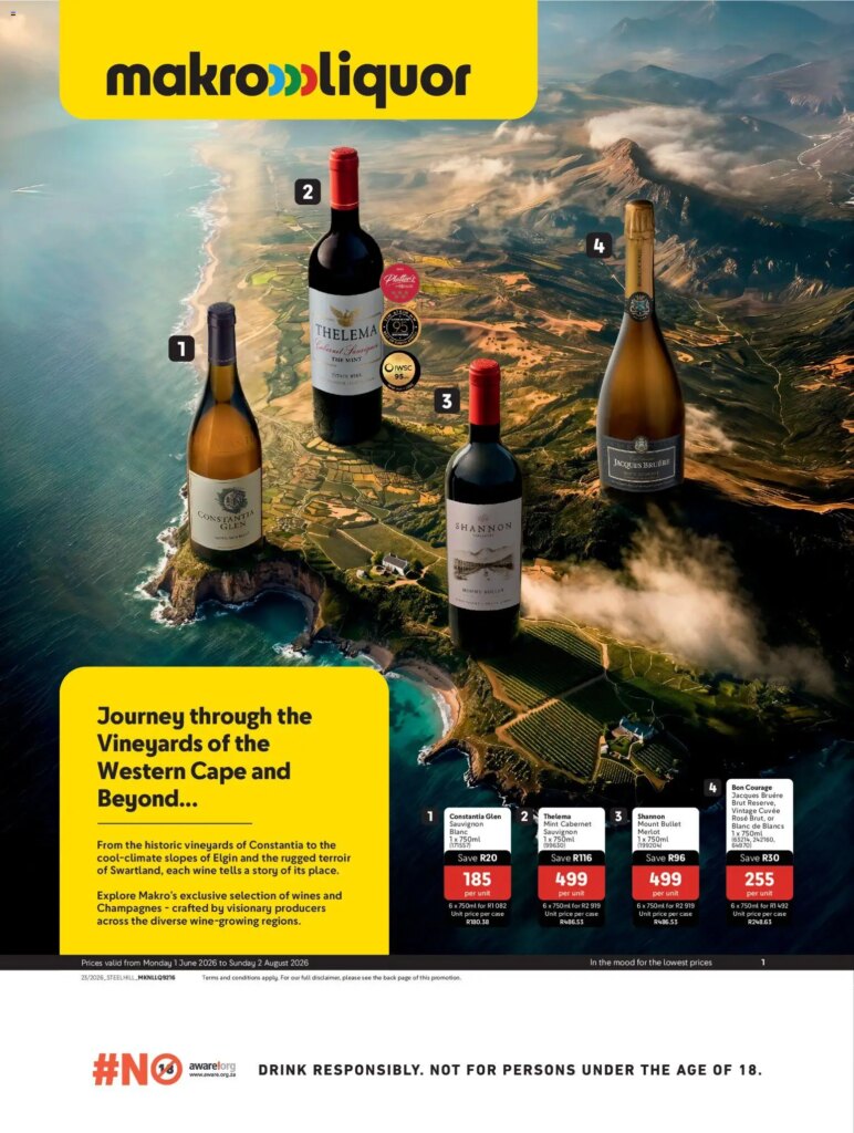 Makro – Vinimark Wines Specials This Week: 01 June 2026 Savings Await!