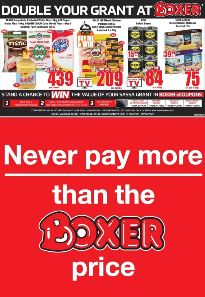 Massive Savings at Boxer – KwaZulu-Natal – Weekly Specials from 1 June 2026!