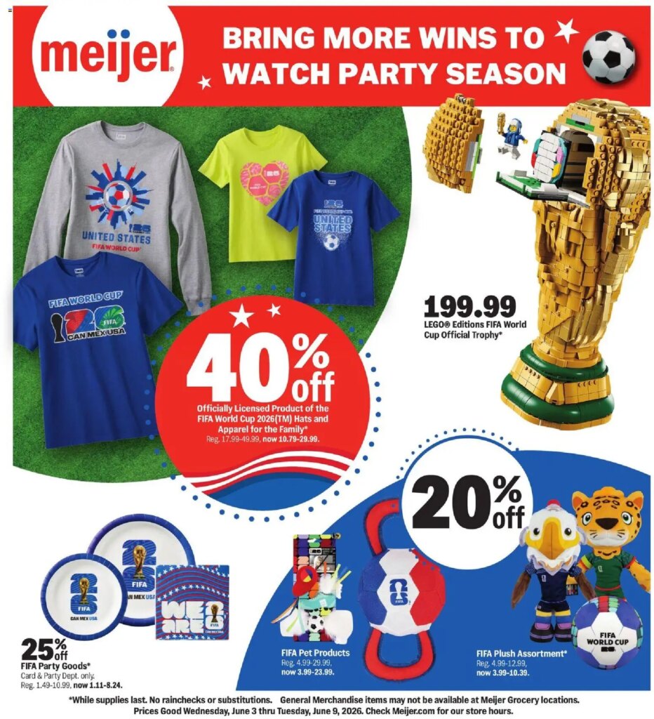 Meijer Watch Party Season Specials June 3 to June 9 2026
