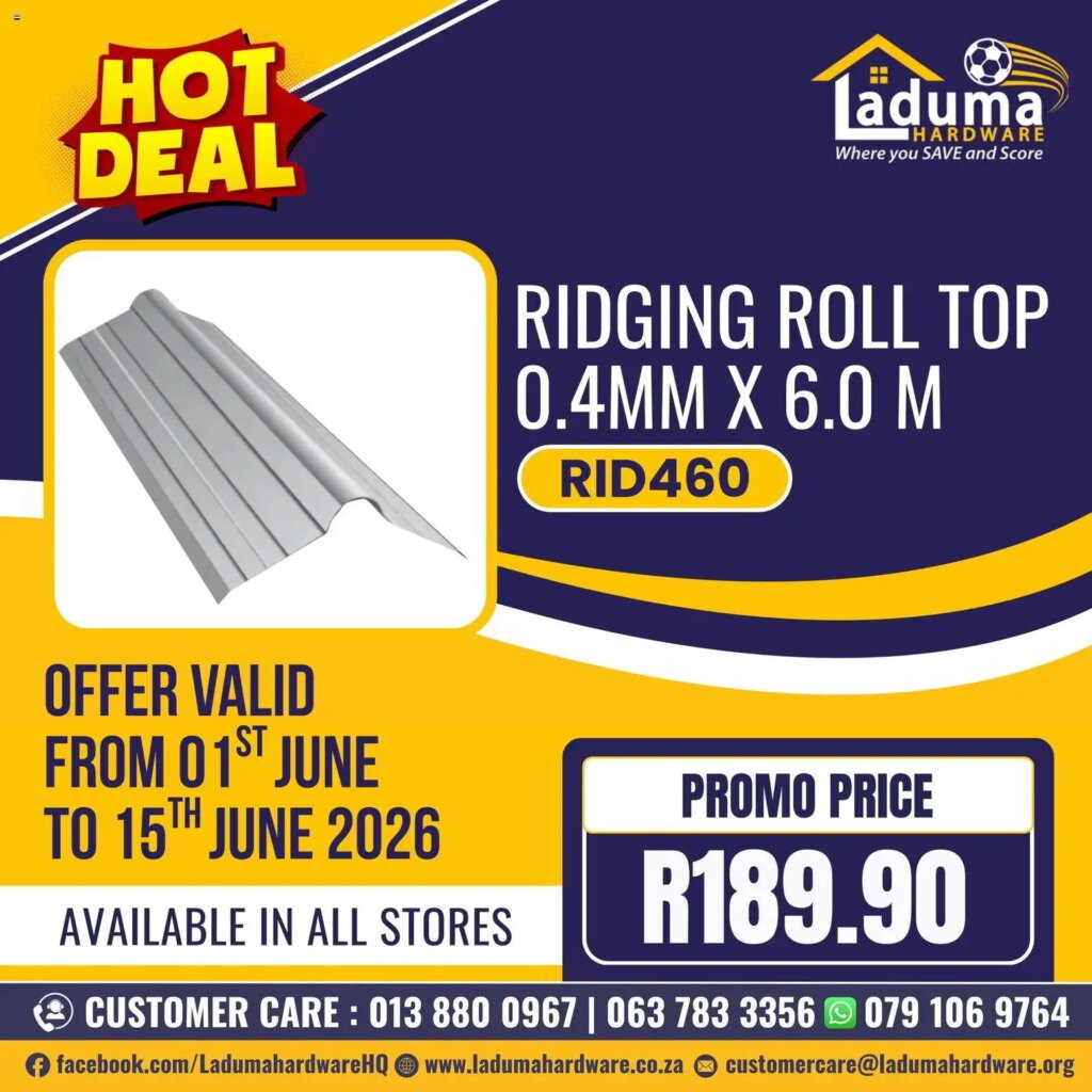 Laduma Hardware Specials This Week: Limited-Time Offers from 01 June 2026!