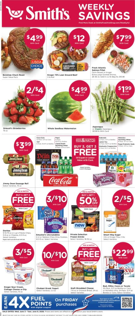Smith’s Weekly Ad This Week: Exciting Deals June 3 to June 9 2026