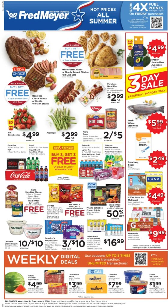 Fred Meyer Weekly Ad This Week June 3 to June 9 2026 – Amazing Savings!