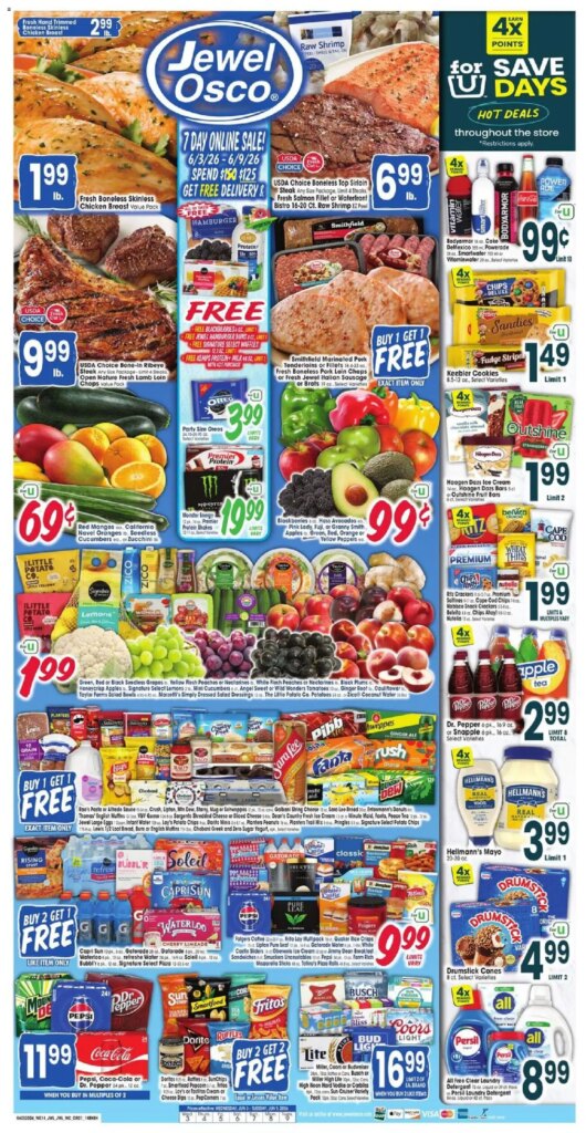Jewel Osco Weekly Ad This Week: Hot Deals June 3 to June 9 2026!