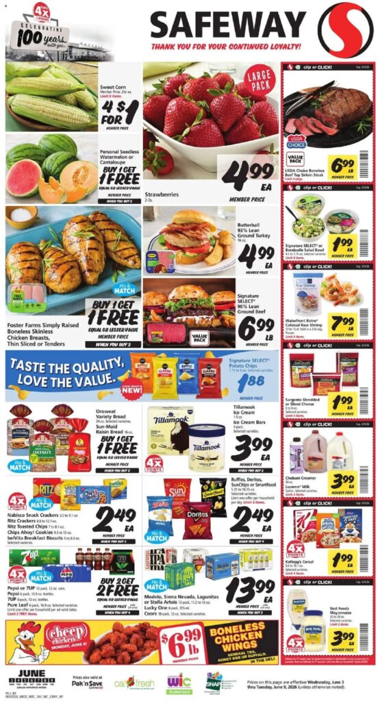 Safeway Weekly Ad This Week: Hot Deals June 3 to June 9 2026