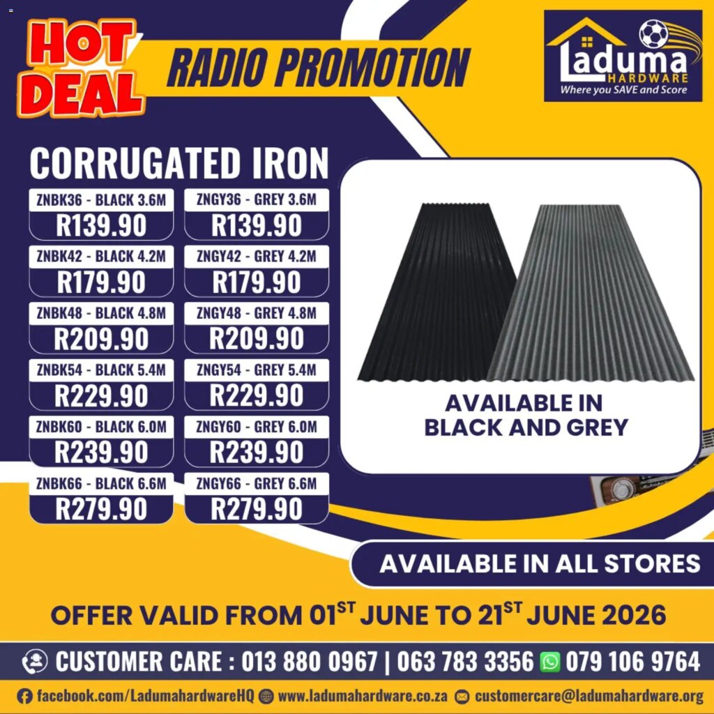 Laduma Hardware Radio Promotion: Special Deals Starting 01 June 2026!