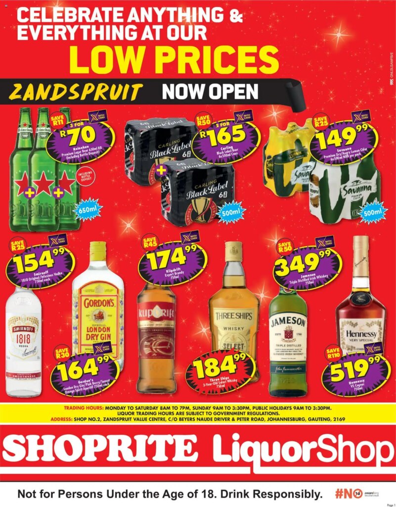Incredible Offers at Shoprite Gauteng – LiquorShop Deals Zandspruit Starting 25 May 2026!