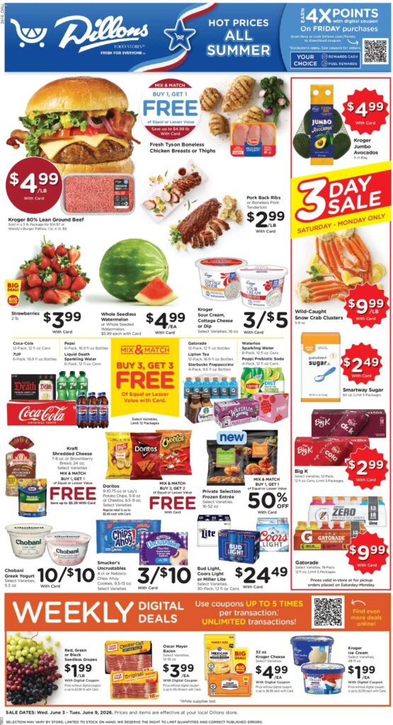 Dillons Weekly Ad This Week: Fabulous Deals June 3 to June 9 2026
