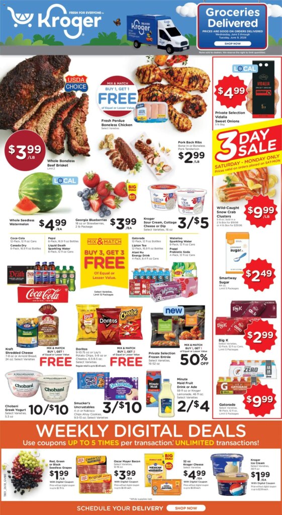Kroger Weekly Ad This Week – June 3 to June 9 2026 Savings Inside!