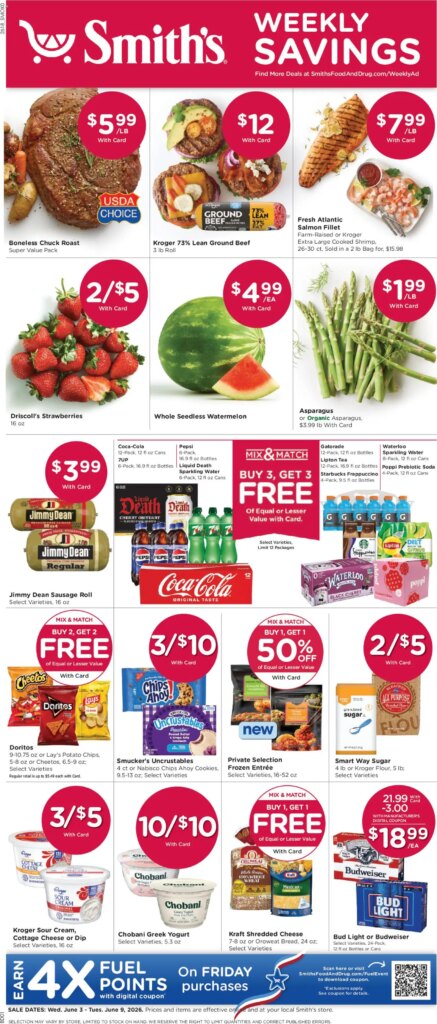 Smith’s Weekly Ad This Week: Incredible Deals June 3 to June 9 2026
