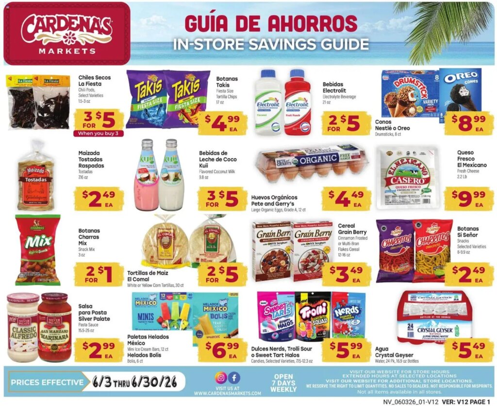 Cardenas Weekly Ad This Week: Must-See Offers June 3 to June 30 2026