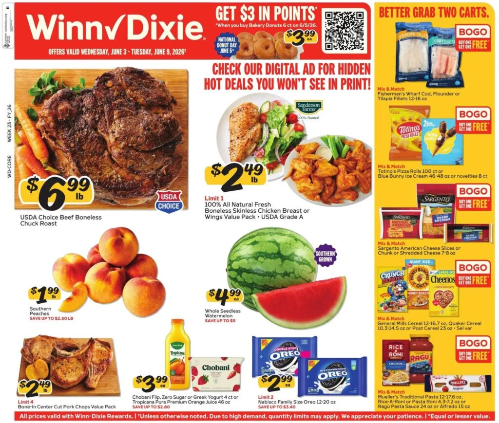 Winn Dixie Weekly Specials This Week June 3 to June 9 2026