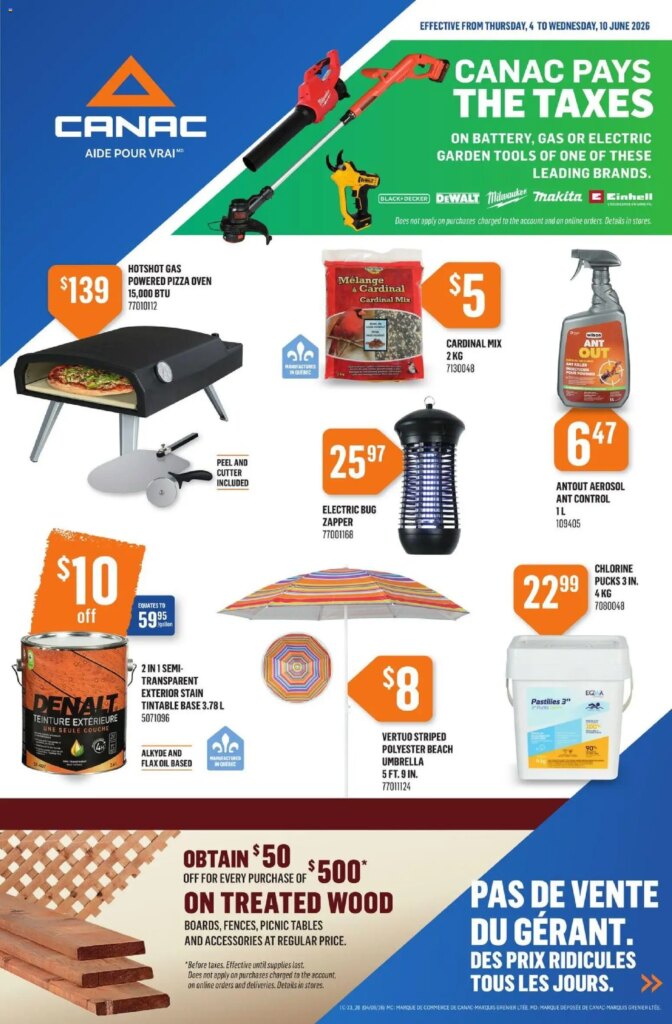 Canac weekly flyer: Spcial This Week from 04 June 2026 – Unmissable Deals!