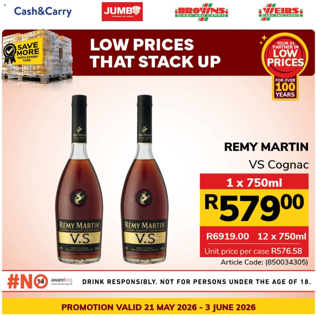 Grab Jumbo Cognac Specials from 21 May 2026 – Special This Week!