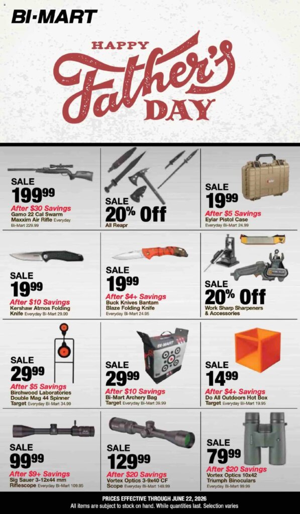 Bi-Mart Father’s Day Sale June 2 to June 22 2026 – Shop Special Offers!