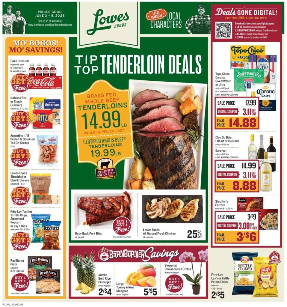 Lowes Foods Specials This Week: June 3 to June 9 2026 Savings Inside! 1 Lowes Foods Specials This Week: June 3 to June 9 2026 Savings Inside!